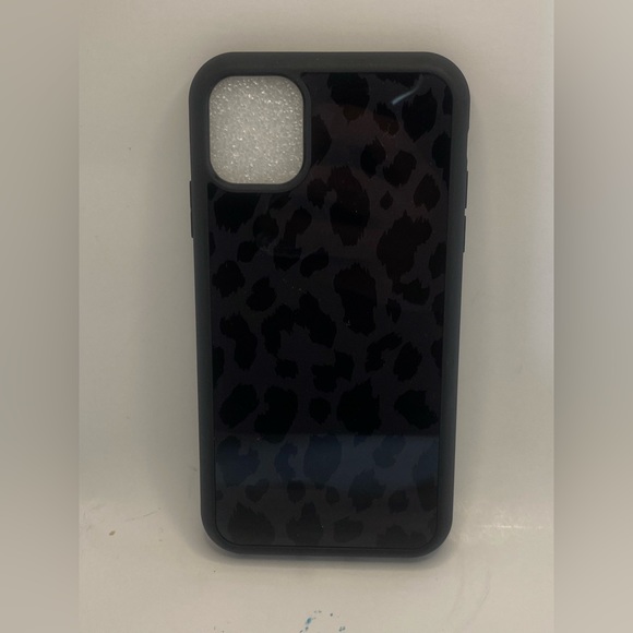 NEW BLACK LEOPARD PRINT PHONE CASE FOR IPHONE 11 - Picture 3 of 5